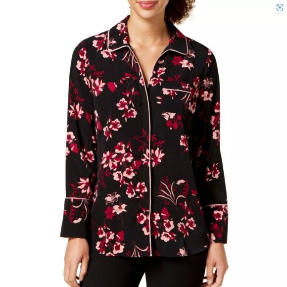 Alfani Pink Floral Long Sleeve Button Down Size XXL - Picture 1 of 7